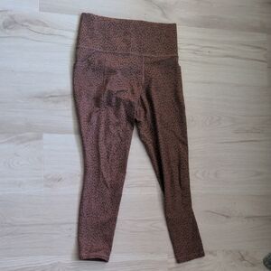 Athleta Tan Animal Print Leggings